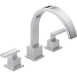 Delta Vero 2 Handle Roman Tub Trim Kit Only in Chrome T2753 at The 