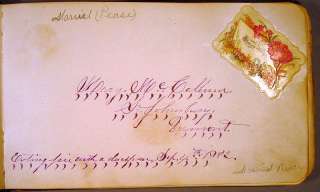 1880 autograph album, North Danville, Vermont  