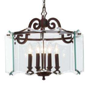 Hampton Bay Beverly Collection 8 Light Hanging Oil Rubbed Bronze 