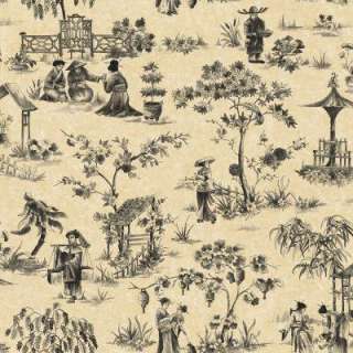   ft. Grey And Beige China Toile Wallpaper WC1283256 