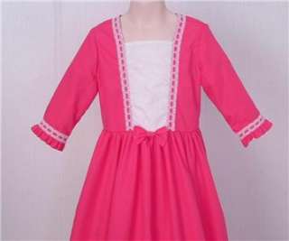 SZ 10/12 Civil War Colonial Pioneer Felicity Dress Girl Costume Ready 