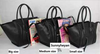 Ladies Real cowride leather smile Handbag Shouder bag Tote Messenger 