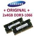 Samsung 8GB Dual Channel Kit (2x 4GB, 204 pin, DDR3 1066, PC3 8500, SO 