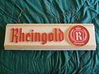 vintage large working lighted rheingold beer 2 sided sign thank