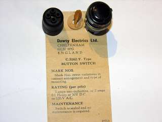 Neu Druckschalter Button Switch Dowty Electrics Ltd Bw  
