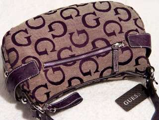 NEW Guess Logo Purple Hobo Tote Bag Purse Handbag  