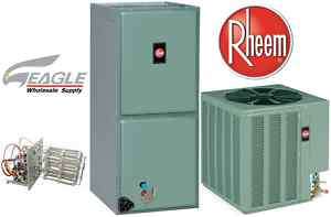 Ton Rheem 14 SEER Air Conditioner Split System R410  
