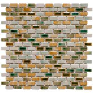   in. x 11 3/4 in. Springfield Porcelain Subway Mesh Mounted Mosaic Tile