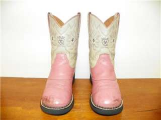 ARIAT GIRLS COWBOY BOOTS SIZE 1 YOUTH  