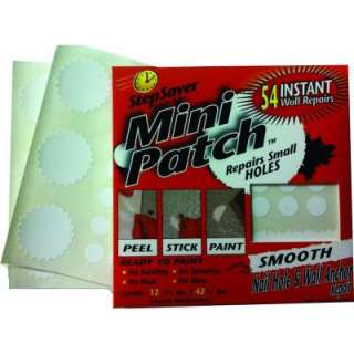StepSaverSelf Adhesive Paint Ready Mini Patch Repair wall anchor and 