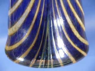 Iridescent 10,5 Blue Sand Vase by Jan Zeman Czechia