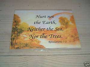 HURT NOT THE EARTH, NEITHER THE SEA, NOR THE TREES SIGN  