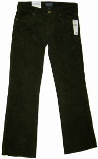 Polo Jeans Co. Ralph Lauren Womens Stretch Corduroy pants Loden NWT 
