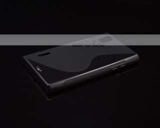 Black Soft Gel Skin S Line TPU Case Cover for LG Prada 3.0 K2 P940 