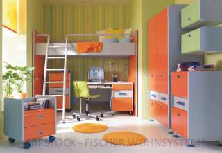 Kinderzimmer Jugendzimmer 8 teilig   Hochbett Schrank +  