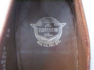 Florsheim full leather dress loafers brown sz 8 D  