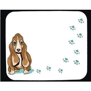 Mauspad mit der Grafik Haustier, Hund, Fußspuren, Paw  