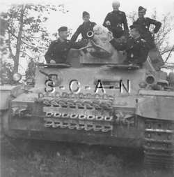 WWII German RP  Tank  Panzer  Mark IV  #931  Crew  Dog  