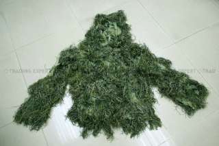 Green Camo Sniper Ghillie Suit Jacket and Pants 01406  