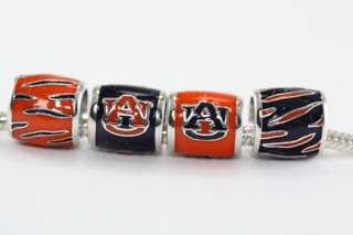 Auburn Logo/Tiger Teagan Beads fits All Bracelets  