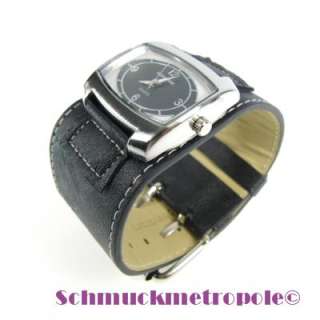 Excellanc Damenuhr Leder Armbanduhr mit schwarzem Lederarmband im 