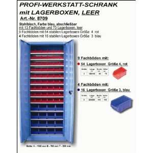   8709 Profi Werstatt Schrank leer mit Lagerboxen  Baumarkt