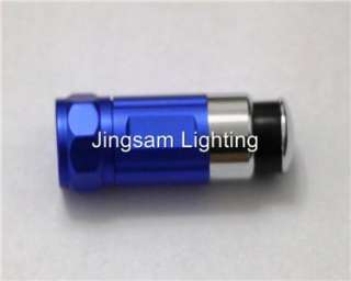 mini Rechargeable Car LED Flashlight Torches 30lm BLUE  