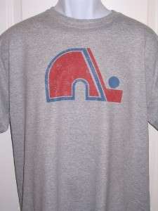 Quebec NORDIQUES 1980s Logo Throwback T Shirt X  Large  
