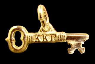 Kappa Kappa Gamma 10K Karat Gold Letter Key Charm NEW  