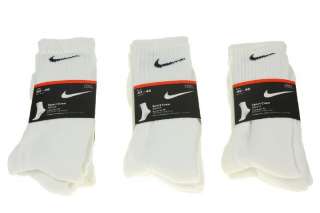 Paar Nike Sportsocken Tennis Socken Crew Gr. 34   50 schwarz oder 