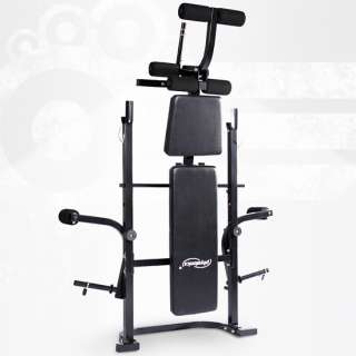 NEW Adjustable Workout Fitness Bench for Abs w/Leg Bar Home Gym 