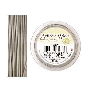  Artistic Wire Grey 22 gauge, 15 yards Supplys Arts 