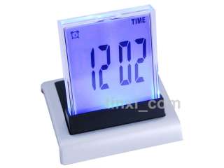 LED Farbe LCD Digital Kalendar Uhr Wecker Thermometer  