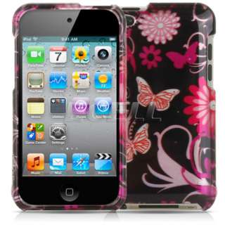 BUTTERFLY CRYSTAL FRONT & BACK HARD PROTECTIVE CASE FOR APPLE iPOD 