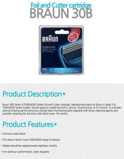 Braun 31B Series3 5000 6000 Foil & Cutter Shaver  2pcs + Worldwide 