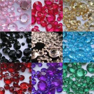 2000 WEDDING TABLE CONFETTI DIAMONDS SCATTER CRYSTALS DECORATIONS 4 