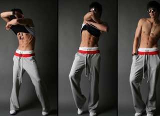 Mens Sports Yoga Gym Jogging Dance Trousers Sweet Pants  