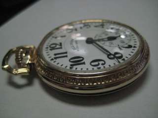 Antique Illinois Bunn Sp 60 H 163A Elinvar Pocket Watch  