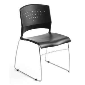  Boss Chair B1400 Black Stackable Chair