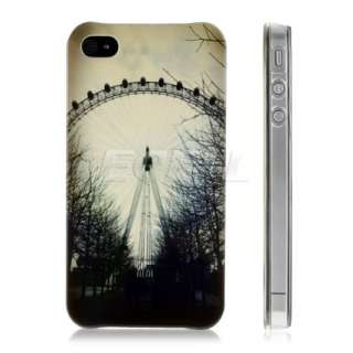   LONDON EYE HARD SNAP ON BACK CASE COVER FOR APPLE iPHONE 4 4S  