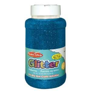  Charles Leonard Inc. Glitter, 16 Ounce Bottle (1 lb), Blue 