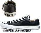   CONVERSE All Star® BLACK LEATHER OX Trainers Shoes EU 41.5 UK SIZE 8