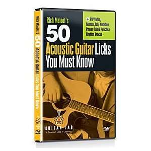  50 Acoustic Licks You Must Know (DVD) Musical Instruments