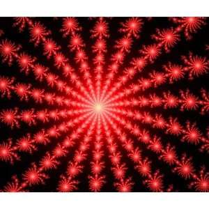 Red Fireworks   fractal design Mousepad: Office Products