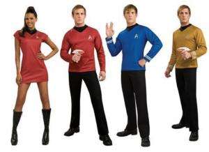Karneval Kostüm Star Trek Shirt und Kleid Uhura  
