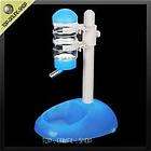 One piece Pet Dog Cat Water Food Stand Blue Plastic Bot