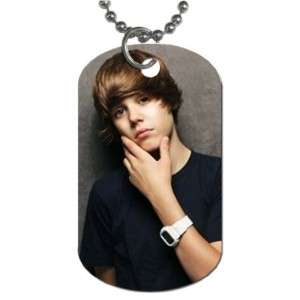 JUSTIN BIEBER Dog Tag Chain Necklace Never Say Never  