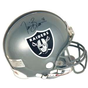  Tim Brown Autographed Helmet  Authentic
