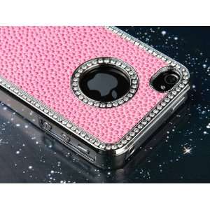 Pandamimi Pink Dexule Chrome Soft PU Leather Case Cover for Apple AT&T 