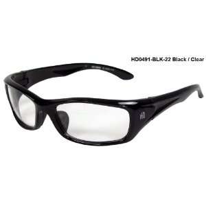  Harley Davidson HD0491 Sunglasses Black/Clear Lens Sports 